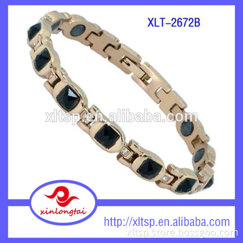 Korea hot sales rose gold women stainless steel bracelet